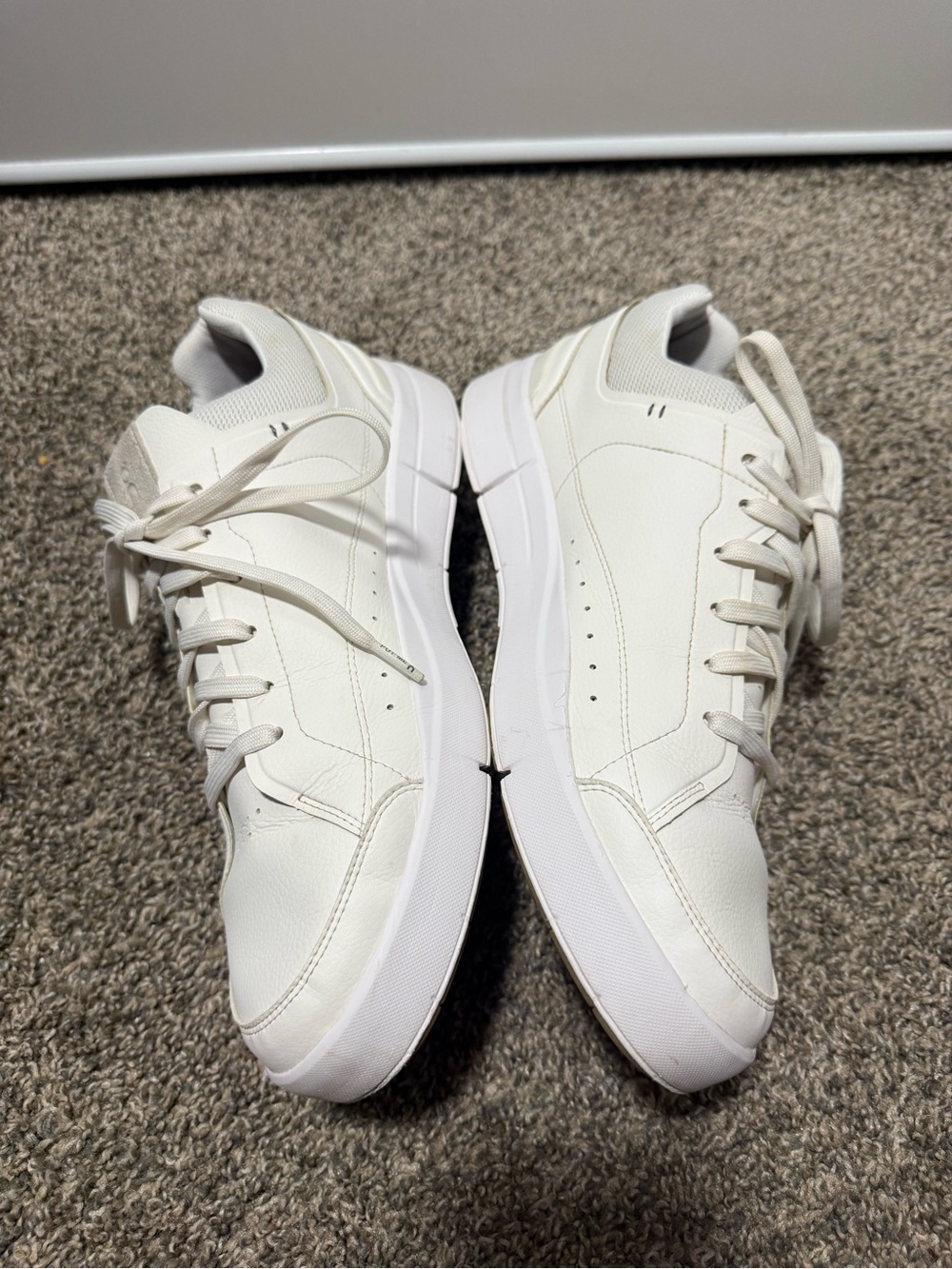On Running Men's Low-Top Sneakers in Cream/White - Picture 3 of 7